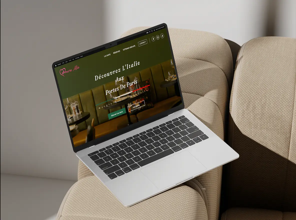 Expérience digitale festive & restaurant italien premium