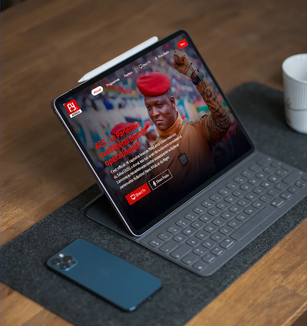 Plateforme média digitale panafricaine moderne