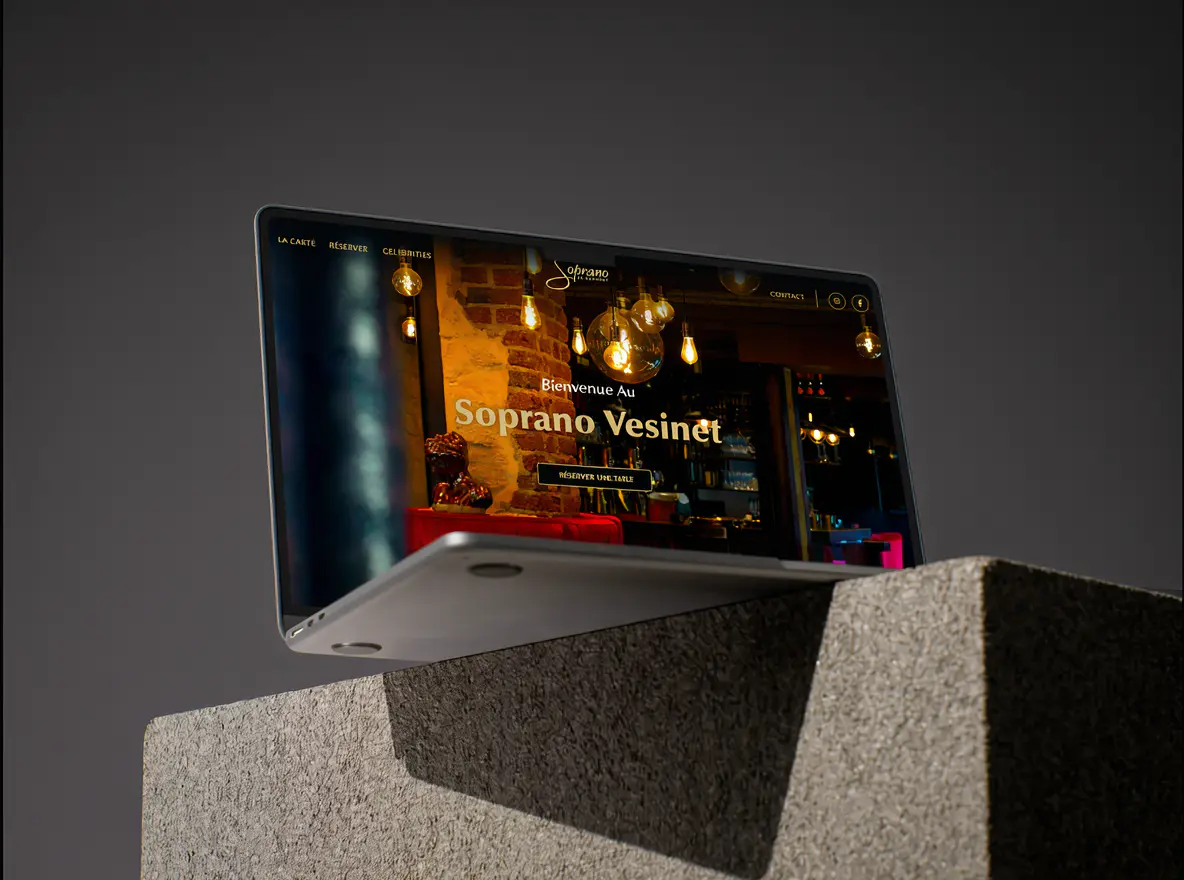 Expérience digitale immersive pour un restaurant gastronomique